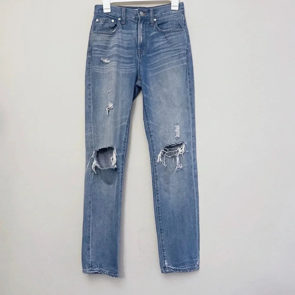 Madewell The perfect vintage jean distressed casual straight leg